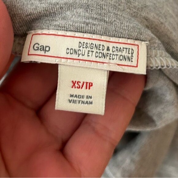 GAP Convertible Maxi Dress 4 in 1 Dress Skirt heather grey Fold over size XS - Picture 5 of 12